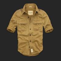 heren abercrombie fitch washed lang overhemd diep-khaki Classic Toronto 5bp6k342